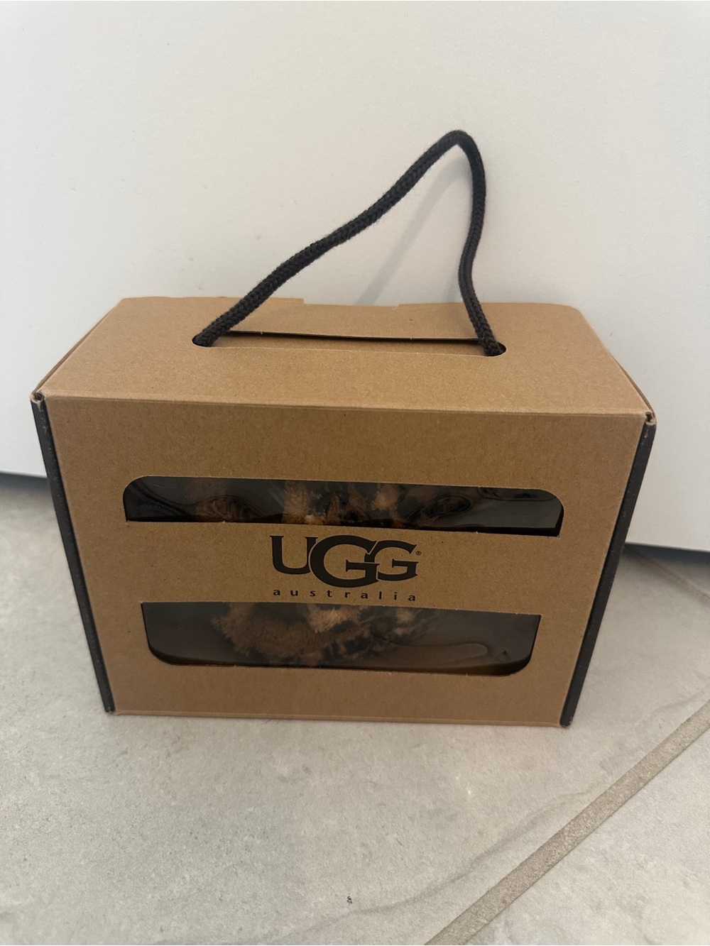 UGG Bixbee II Leopard Slippers Baby 3/4 NWT